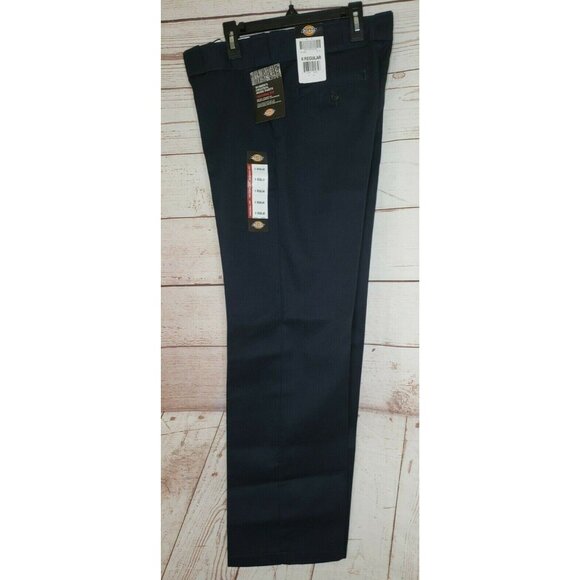 Dickies Original Fit Women’s Mid-Rise Blue Pants – Wrinkle-Resistant 8 Regular - Picture 8 of 12